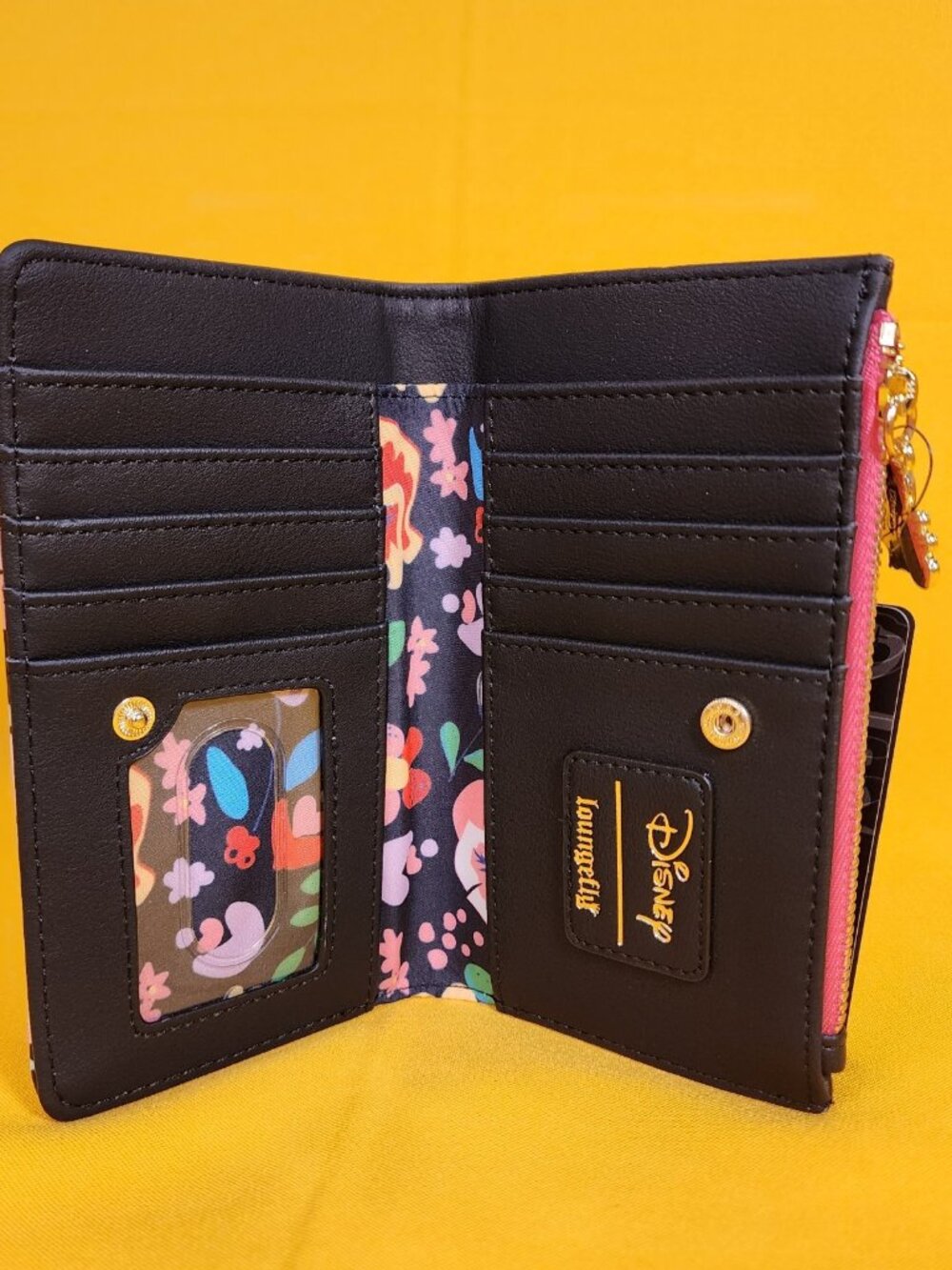 Loungefly Disney Alice in Wonderland Floral Wildflower Butterfly Flap Wallet NEW - Picture 12 of 15